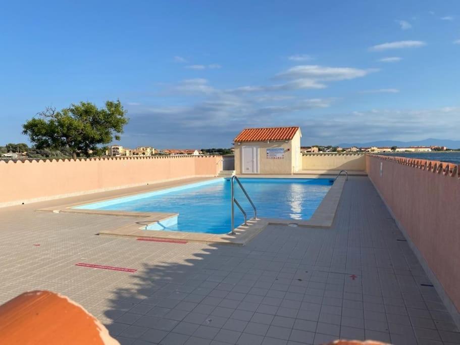 Superbe Studio Renove Avec Piscine Et Vue Marina Le Barcarès Екстериор снимка