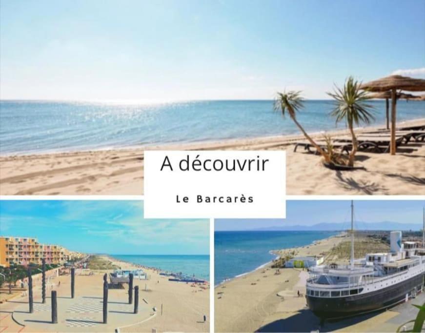Superbe Studio Renove Avec Piscine Et Vue Marina Le Barcarès Екстериор снимка